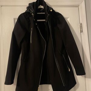 Avanti Black Water Resistant Jacket with Gold Accents